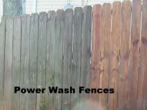 Power Wash Fences